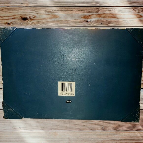 SNOWMAN - Large Wooden Hand Painted - Hinged Storage Box - Blue-Grey - Picture 7 of 8